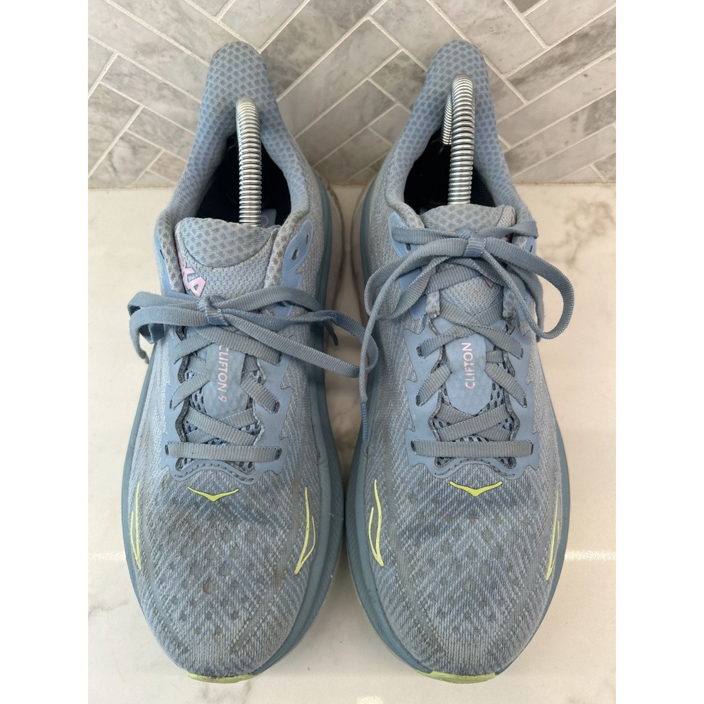 Hoka One One Clifton 9 Road Running Shoes Womens 9B 9 B‎ Mesh Athletic Sneakers - Picture 4 of 9